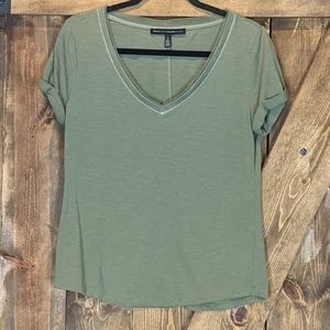 WHBM Green v-neck t-shirt